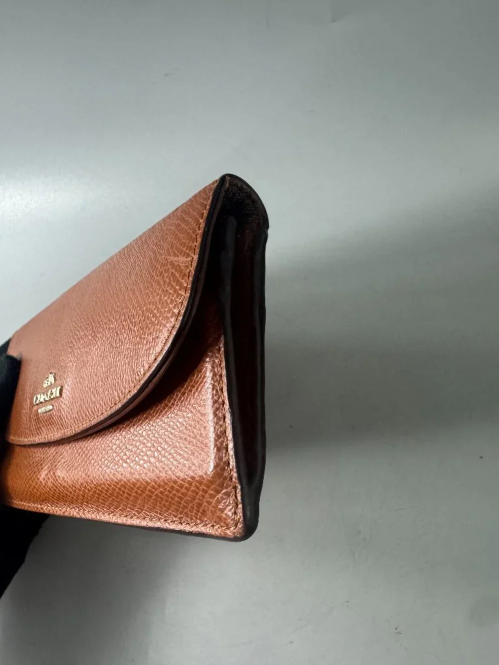 Coach Brown Leather Flap Continental Wallet